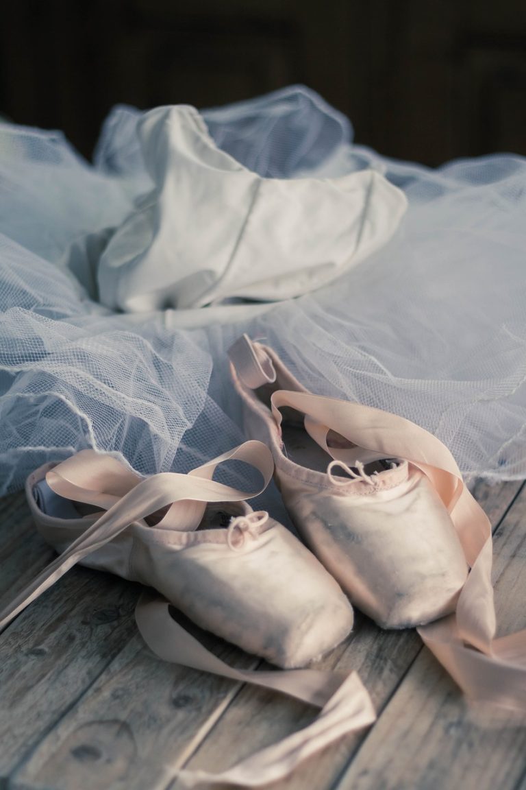 ballet pointe shoes and tutu